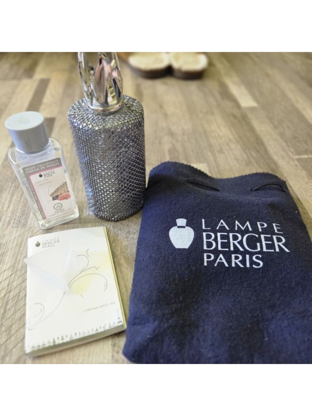 Lampe Berger Paris Maille Pewter Casing Glass Fragrance Lamp Gift Set 450ml - Picture 7 of 16